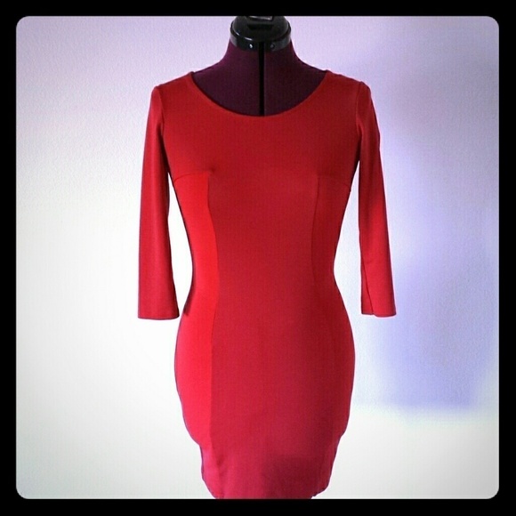 H&M Bodycon Red Sexy Dress - Picture 1 of 3